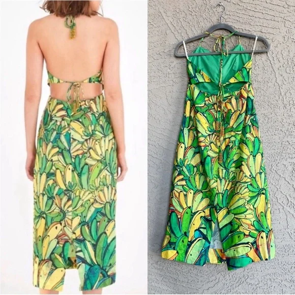 slim fit dress slacks Farm Rio – Floral Mini Dress Mujer 731-006135 01